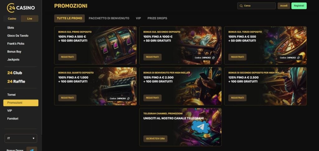 24Casino Bonus
