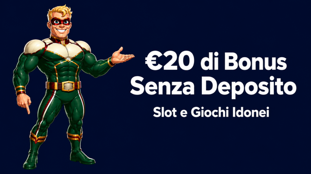 Alcune piattaforme erogano 20€ di bonus senza deposito in crediti scaglionati invece che come importo unico immediato.