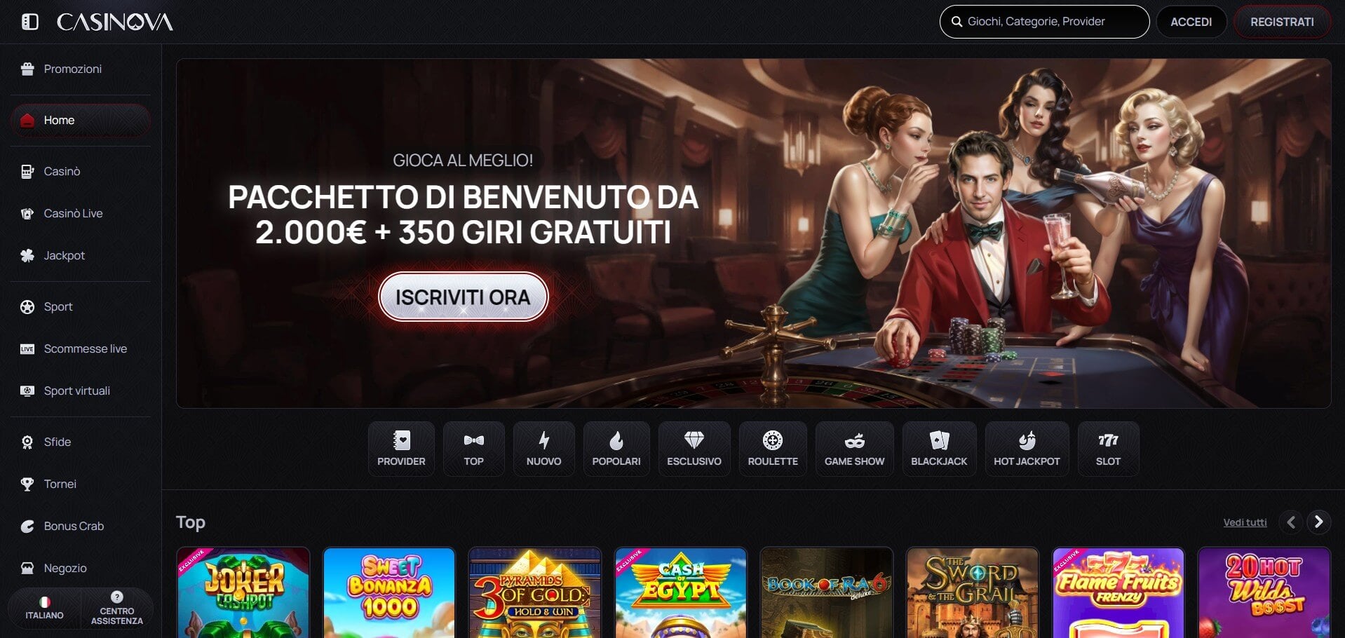 Casinova Online Casino