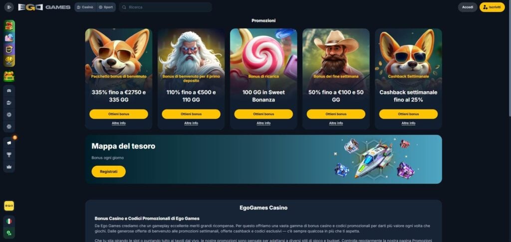 EgoGames Casino Bonus