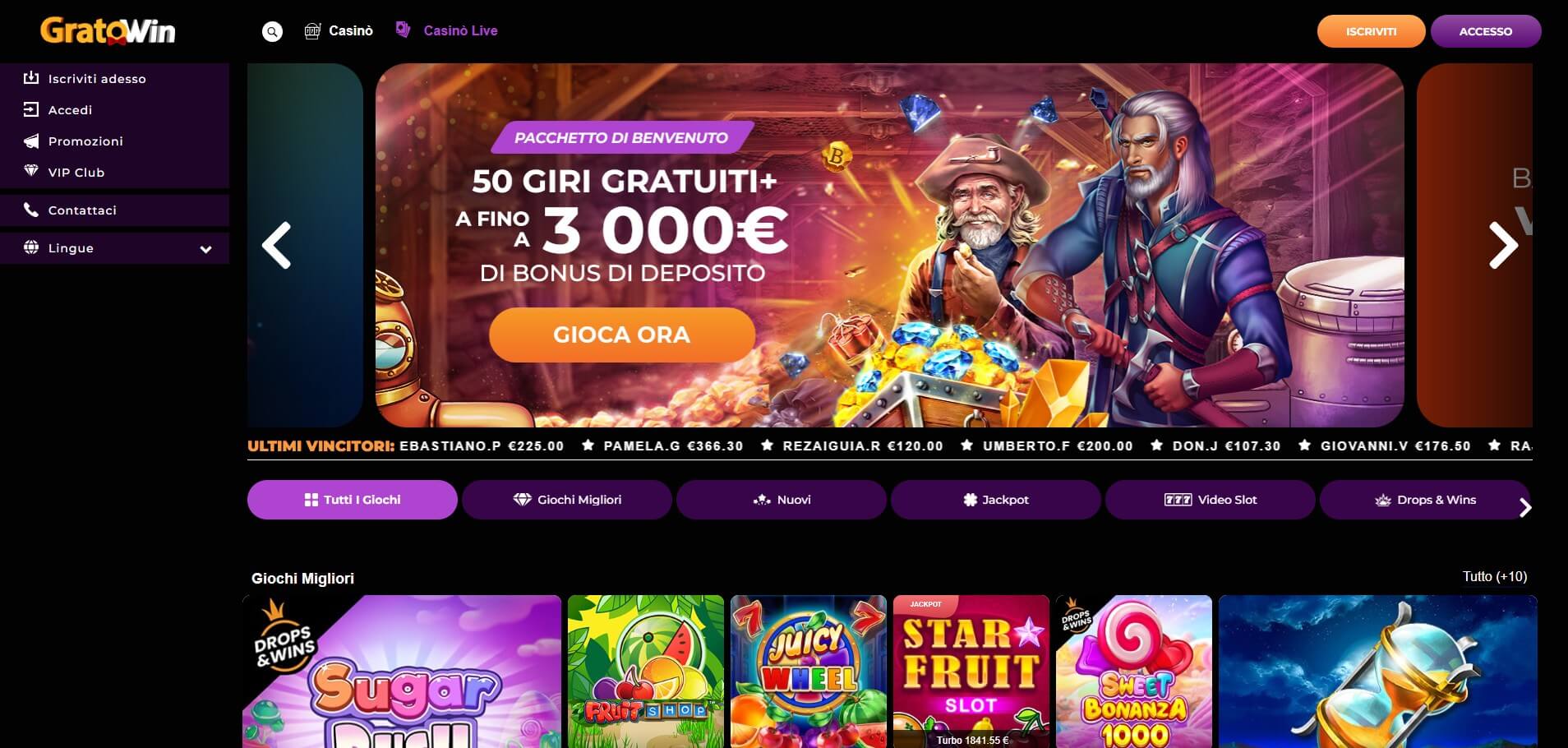 GratoWin Online Casino