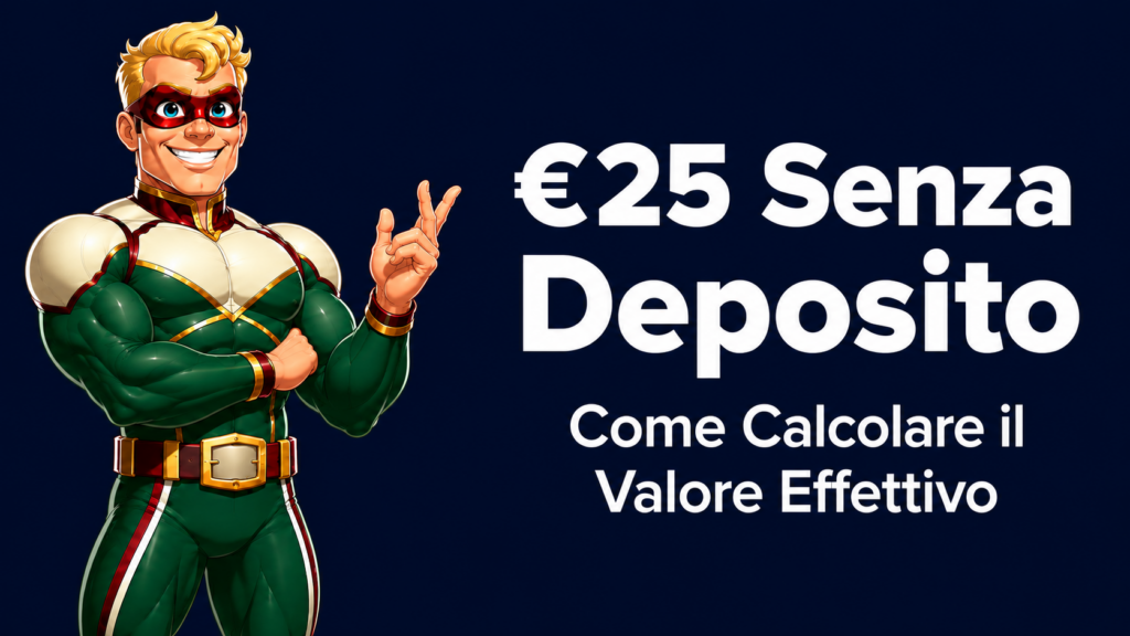 Il limite di cashout su 25 euro di bonus senza deposito può essere inferiore all'importo, il che vale la pena verificare prima.