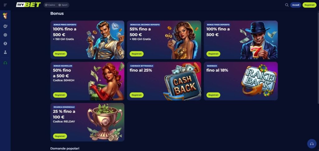 IvyBet Casino Bonus
