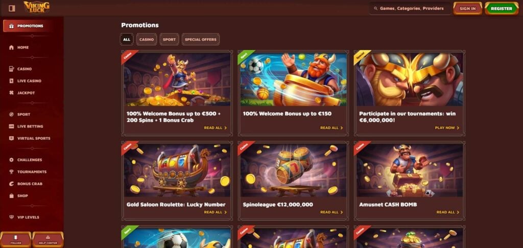 VikingLuck Casino Bonus