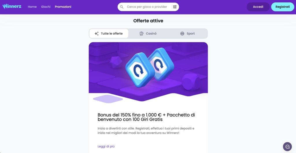 Winnerz Casino Bonus